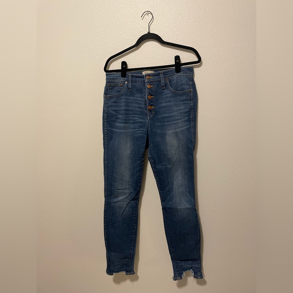 madewell high riser 10” skinny skinny jeans